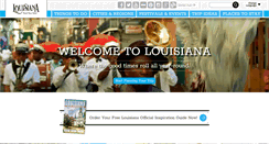 Desktop Screenshot of louisianatravel.com